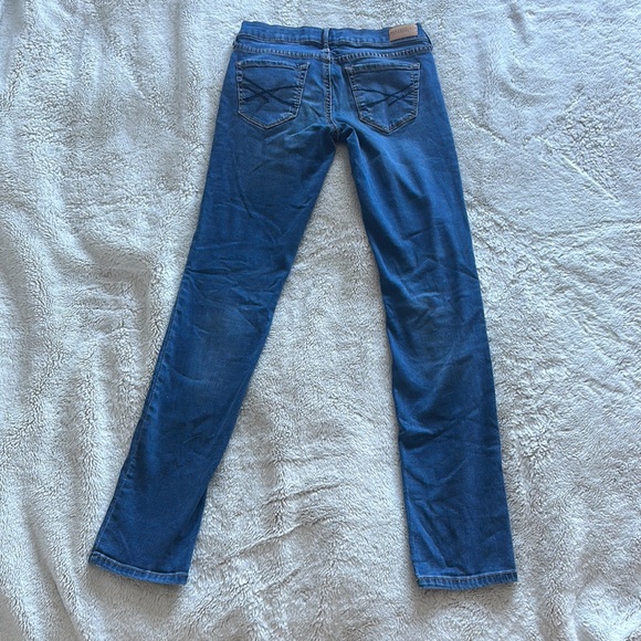 Aeropostale Jeans Skinny Ripped Distressed Blue Denim Size 00 - Picture 2 of 5